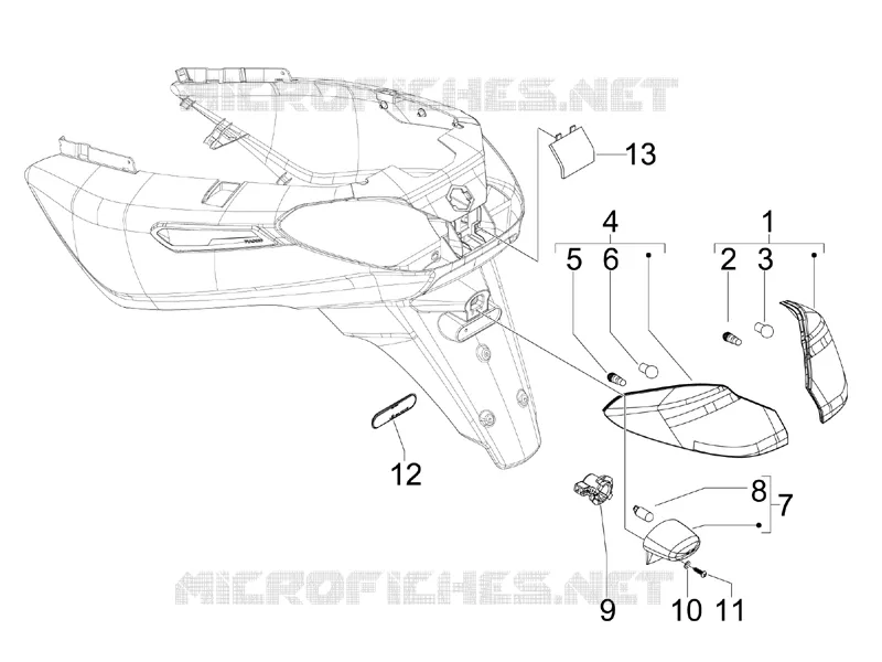 Rear headlamps - Turn signal lamps