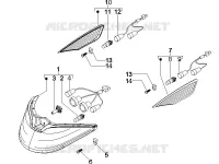 Front headlamps - Turn signal lamps
