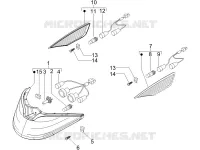 Front headlamps - Turn signal lamps
