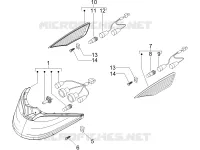 Front headlamps - Turn signal lamps