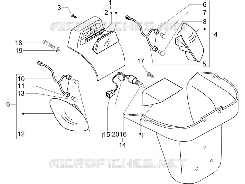 Rear headlamps - Turn signal lamps