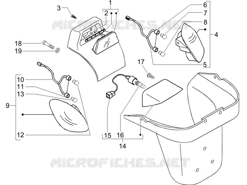 Rear headlamps - Turn signal lamps