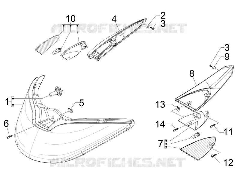 Front headlamps - Turn signal lamps