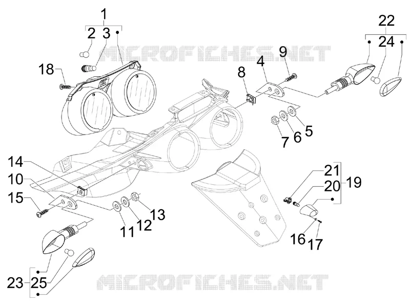 Rear headlamps - Turn signal lamps