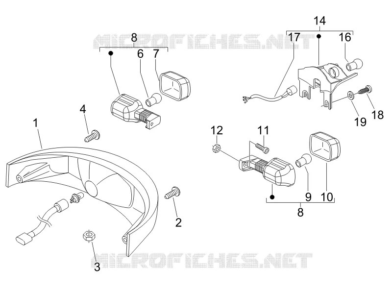 Rear headlamps - Turn signal lamps