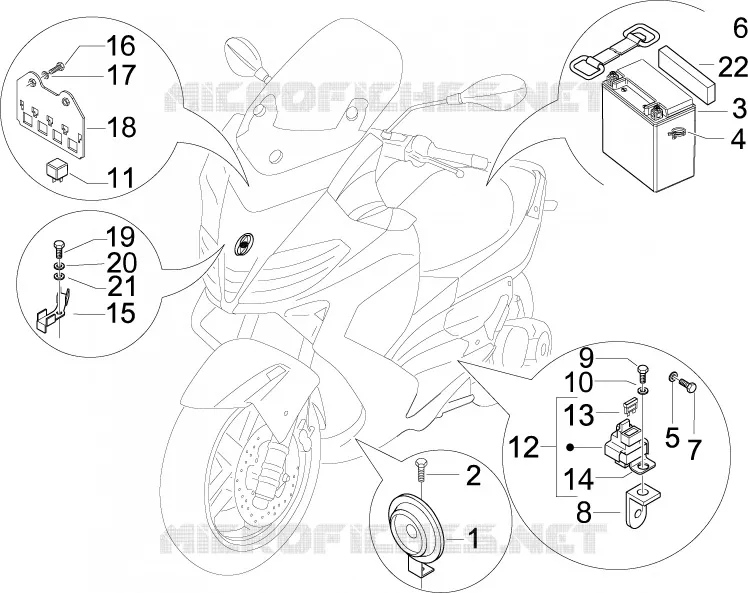 Remote control switches - Battery - Horn