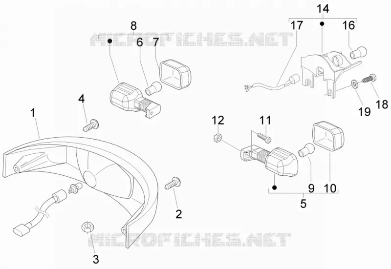 Rear headlamps - Turn signal lamps