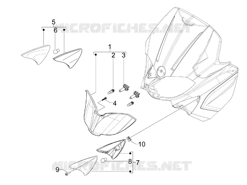 Front headlamps - Turn signal lamps