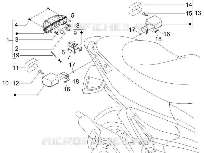 Rear headlamps - Turn signal lamps