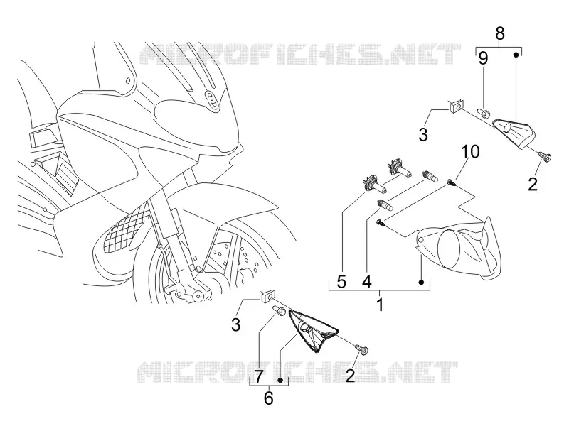 Front headlamps - Turn signal lamps