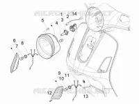 Front headlamps - Turn signal lamps