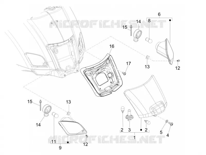 Rear headlamps - Turn signal lamps