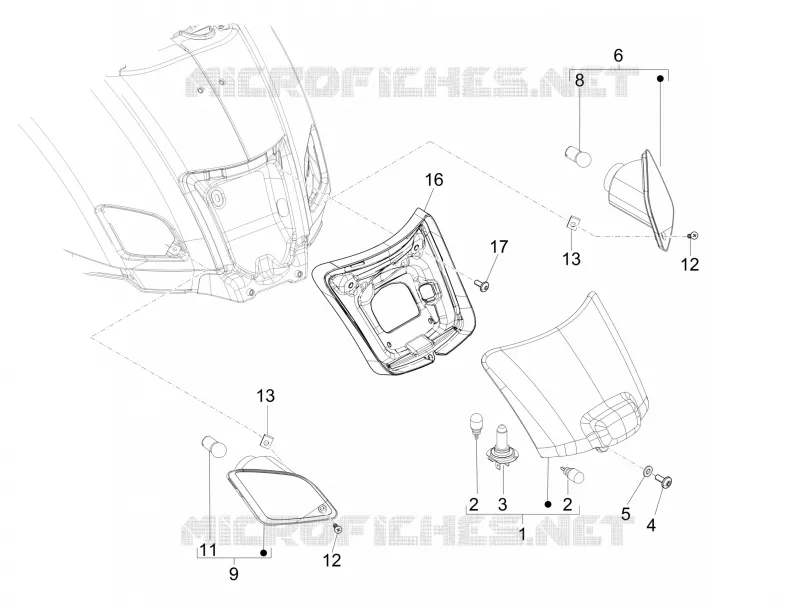 Rear headlamps - Turn signal lamps