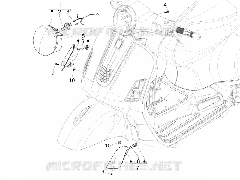 Front headlamps - Turn signal lamps