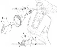 Front headlamps - Turn signal lamps