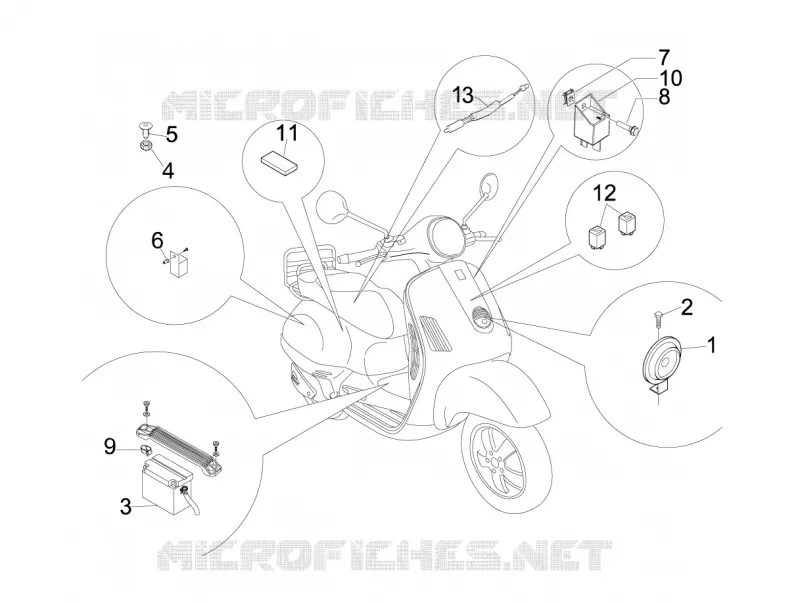 Remote control switches - Battery - Horn