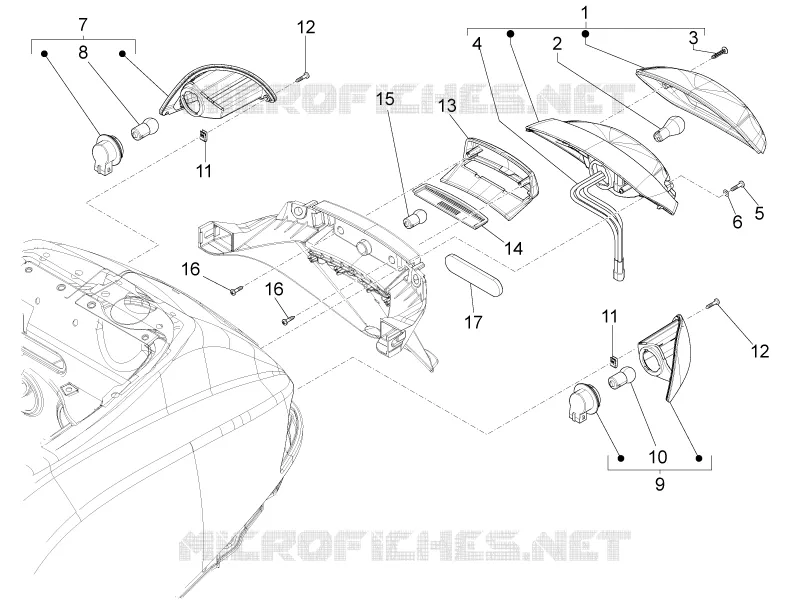 Rear headlamps - Turn signal lamps