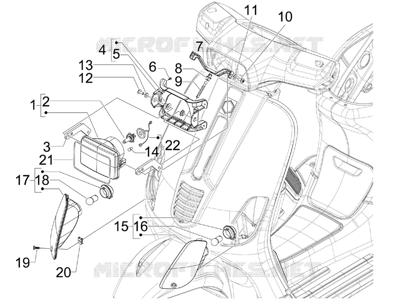 Front headlamps - Turn signal lamps