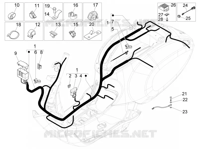 Main cable harness