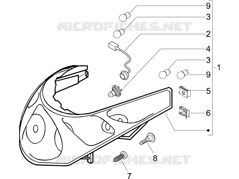 Front headlamps - Turn signal lamps