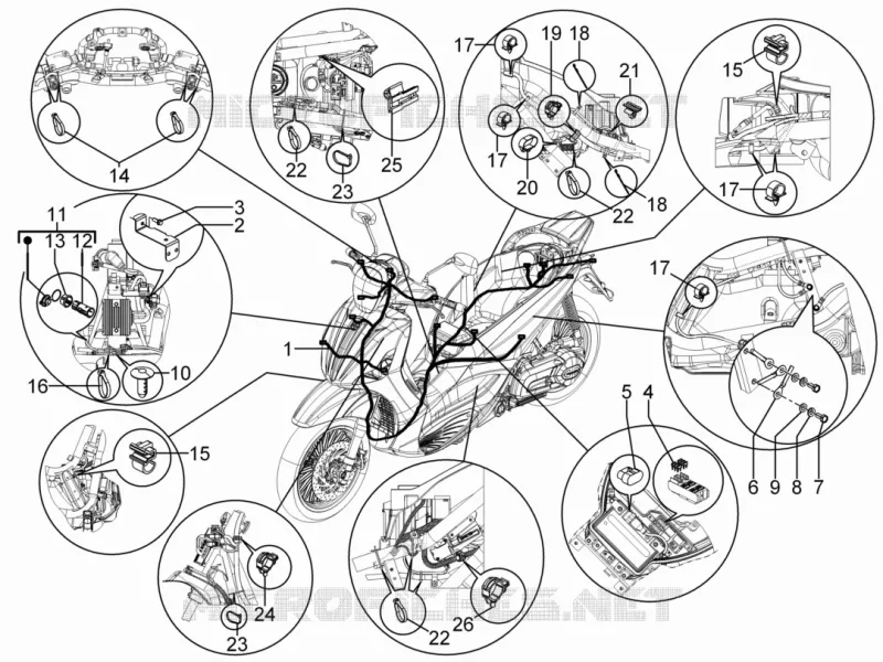 Main cable harness