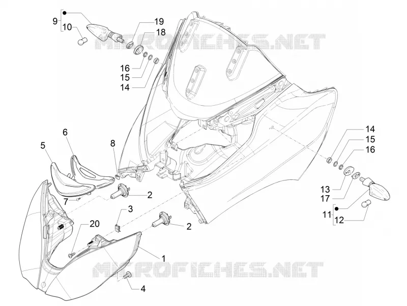 Front headlamps - Turn signal lamps