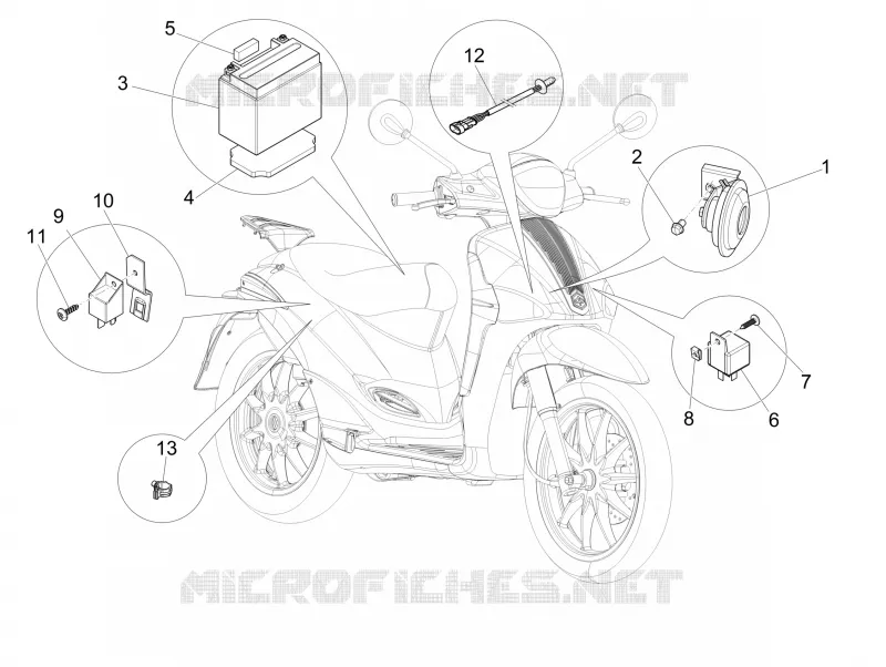 Remote control switches - Battery - Horn