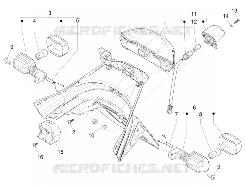Rear headlamps - Turn signal lamps