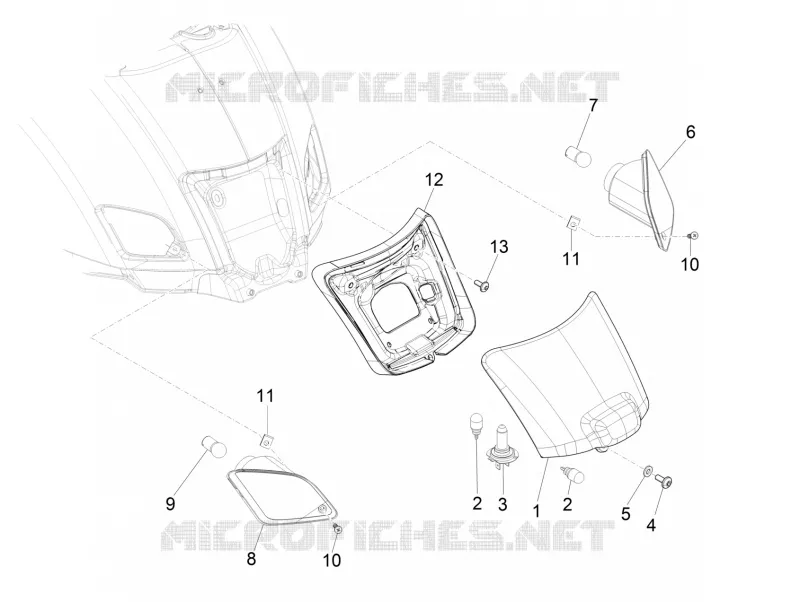 Rear headlamps - Turn signal lamps