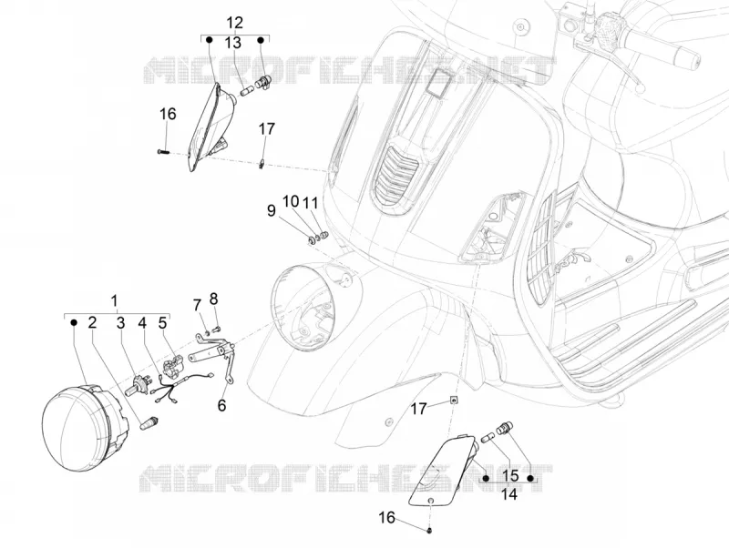 Front headlamps - Turn signal lamps