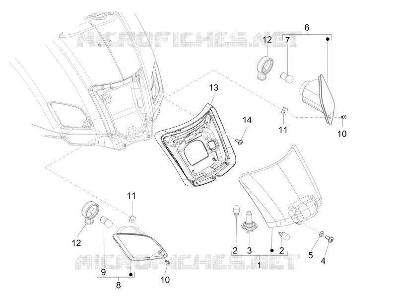 Rear headlamps - Turn signal lamps