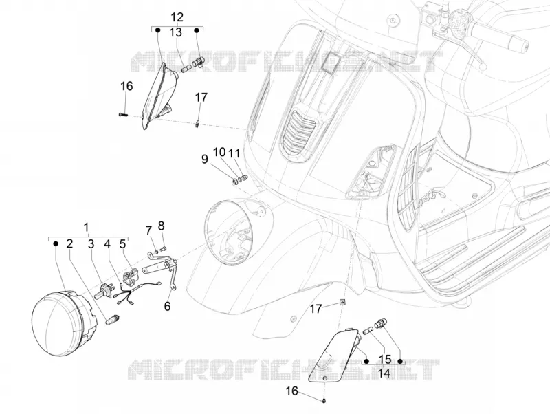 Front headlamps - Turn signal lamps