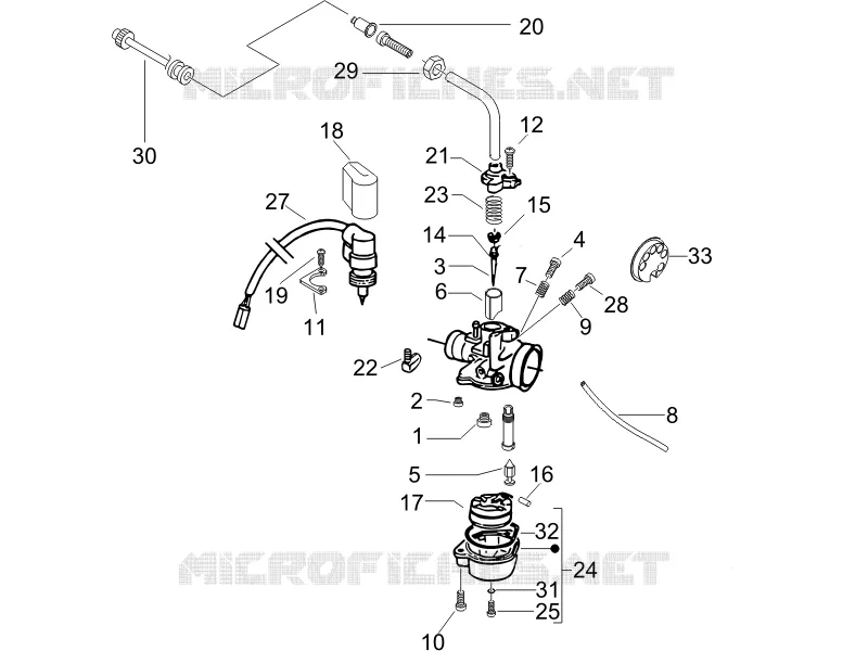 Carburetor's components GILERA GILERA-SCOOTER 50 STORM 2007  Storm