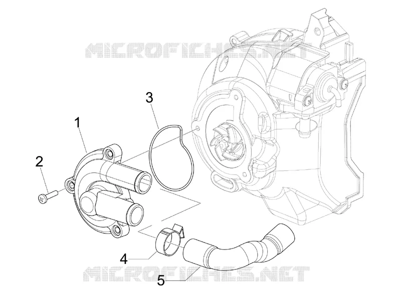 Cooler pump VESPA VESPA-SCOOTER 125 GRANTURISMO 2006  Granturismo L E3