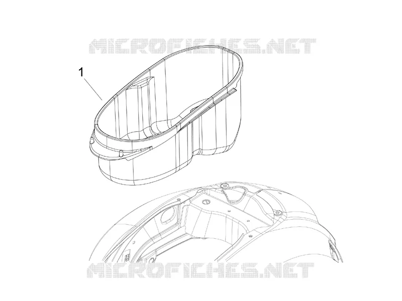 Helmet huosing - Undersaddle VESPA VESPA-SCOOTER 125 GRANTURISMO 2005  Granturismo L Potenziato