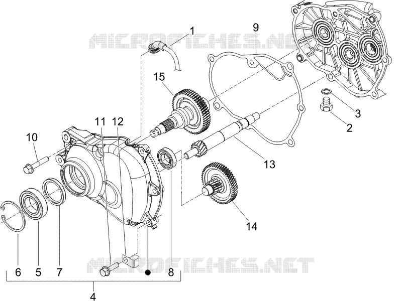 Reduction unit VESPA VESPA-SCOOTER 125 GRANTURISMO 2005  Granturismo L Potenziato