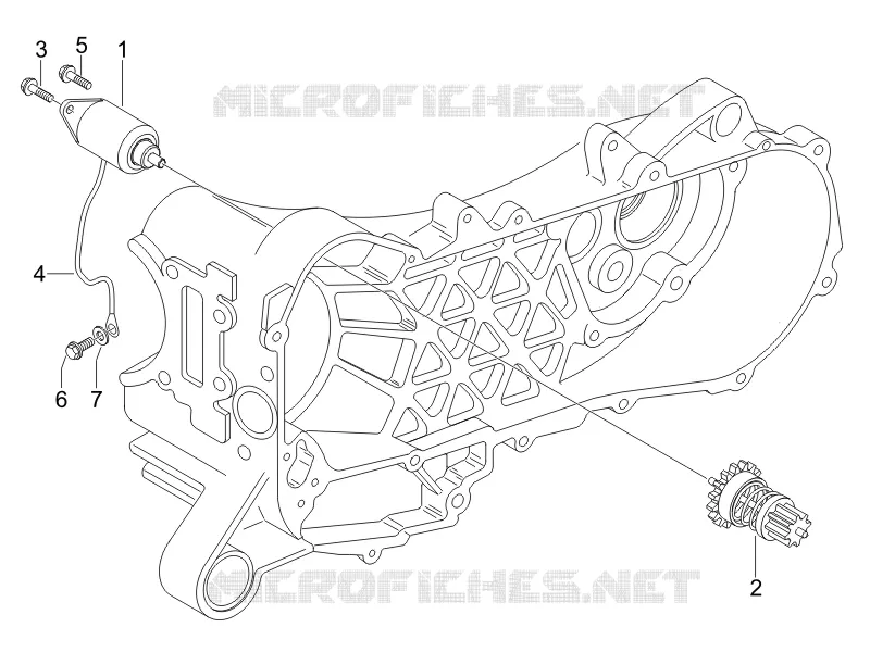 Stater - Electric starter VESPA VESPA-SCOOTER 125 GRANTURISMO 2005  Granturismo L Potenziato