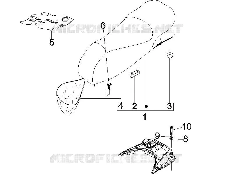 Saddle/seats VESPA VESPA-SCOOTER 125 GTV 2006  GTV 4T E3