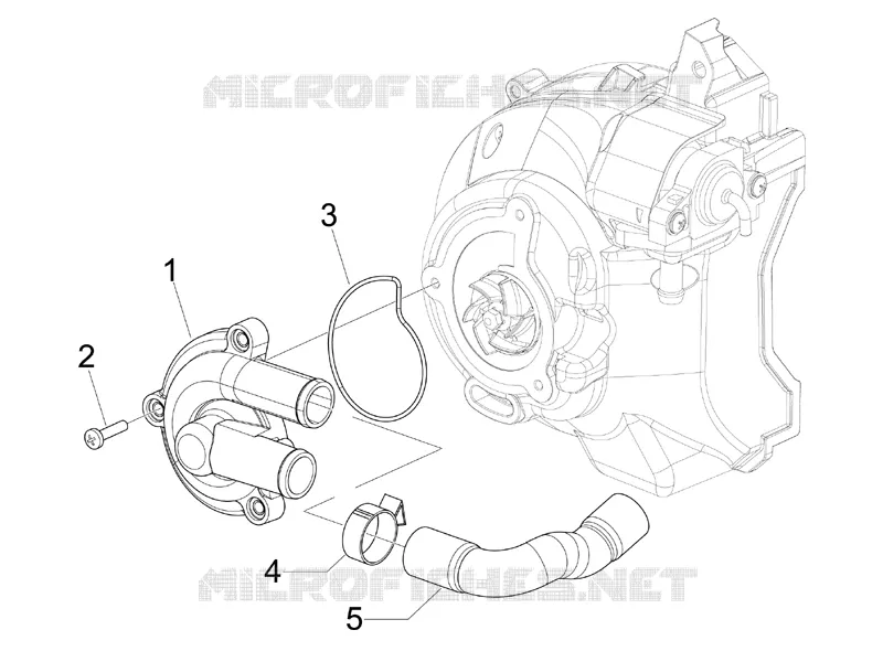 Cooler pump VESPA VESPA-SCOOTER 200 GRANTURISMO 2005  Granturismo L