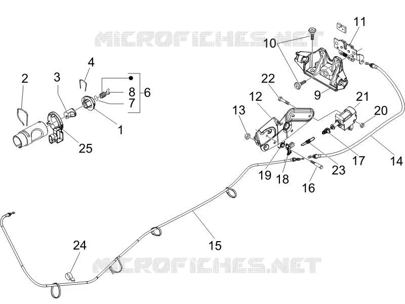 Locks VESPA VESPA-SCOOTER 200 GRANTURISMO 2005  Granturismo L