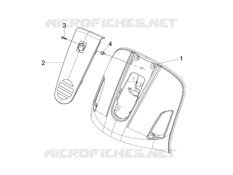 Front shield VESPA VESPA-SCOOTER 200 GRANTURISMO 2005  Granturismo L