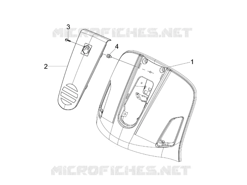 Front shield VESPA VESPA-SCOOTER 200 GRANTURISMO 2006  Granturismo L