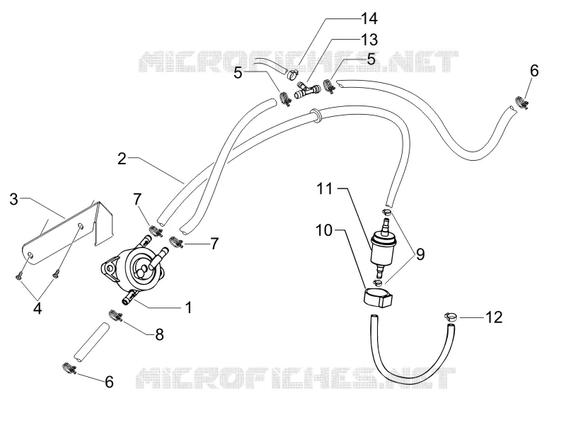 Supply system VESPA VESPA-SCOOTER 200 GRANTURISMO 2006  Granturismo L