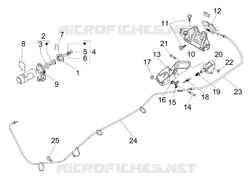 Locks VESPA VESPA-SCOOTER 200 GRANTURISMO 2007  Granturismo L