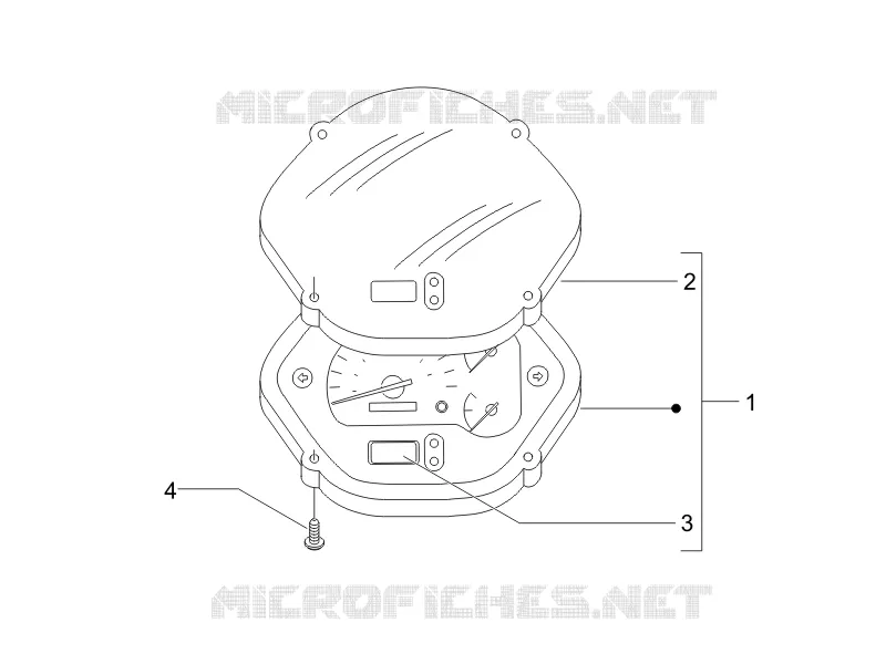 Meter combination - Cruscotto VESPA VESPA-SCOOTER 200 GRANTURISMO 2008  Granturismo L