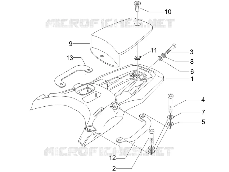 Rear luggage rack VESPA VESPA-SCOOTER 200 GRANTURISMO 2007  Granturismo L
