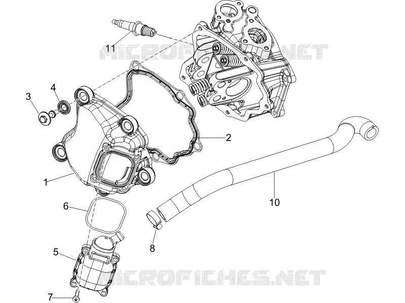 Cylinder head cover VESPA VESPA-SCOOTER 250 GT 2006  GT ie 60° E3