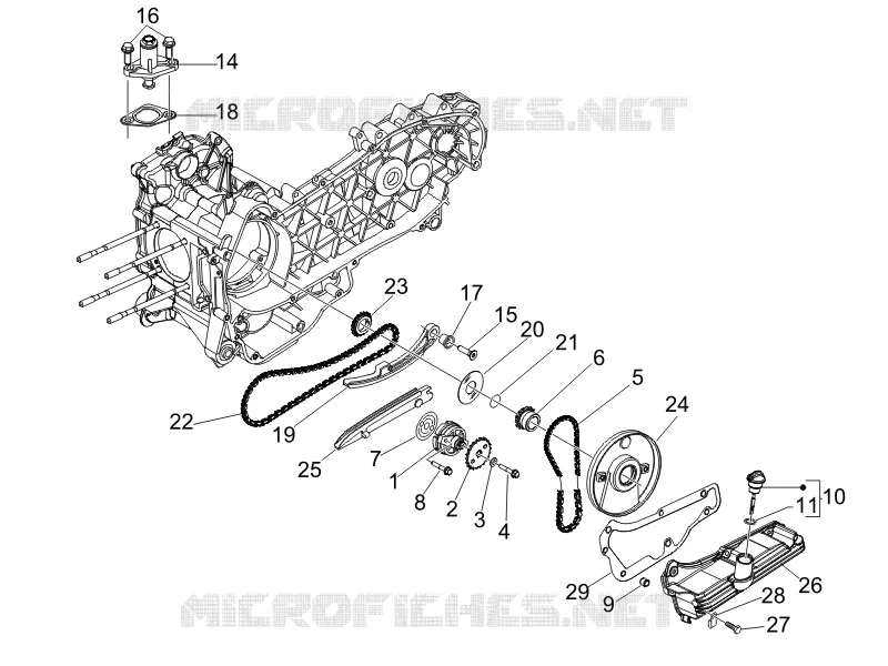 Oil pump VESPA VESPA-SCOOTER 250 GT 2006  GT ie 60° E3