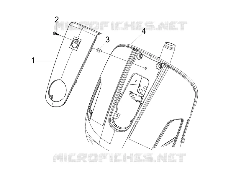Front shield VESPA VESPA-SCOOTER 125 GTS 2009  GTS 4T E3
