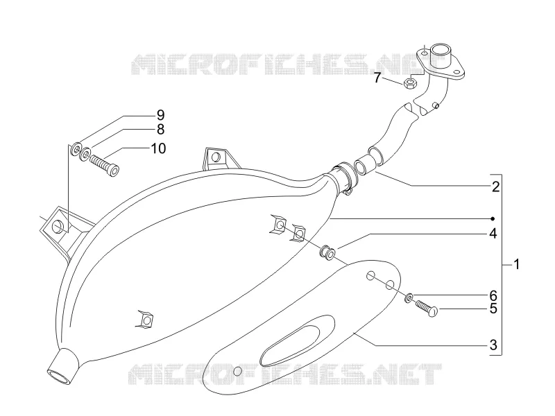 Silencer VESPA VESPA-SCOOTER 125 GTS 2007  GTS 4T E3